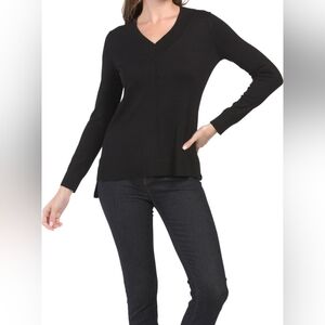 Cable & Gage Dark Gray High low sweater Size 2X